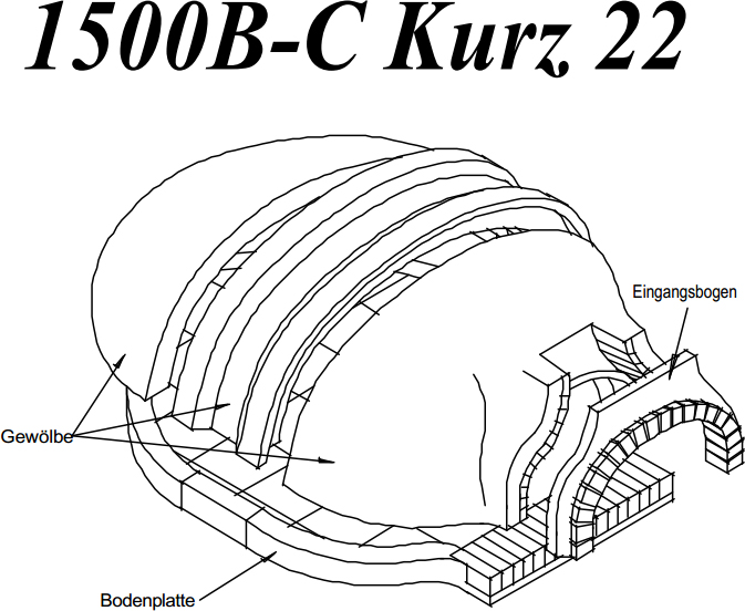 Pizzaofen 1500B-C kurz